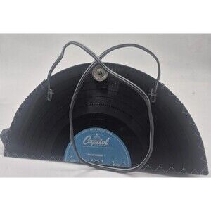Vintage Vinyl Album Purse Bag Handbag